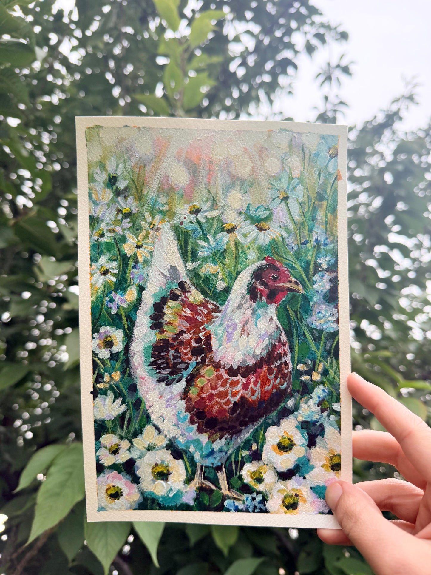 "Garden Stroll" Original on Paper - 6x9"