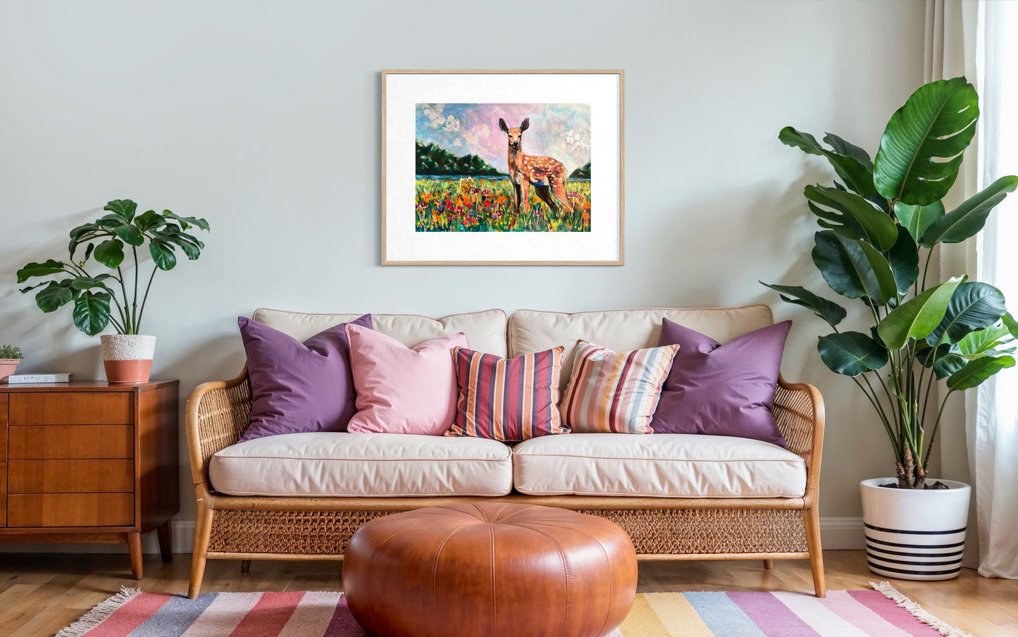 "Meadow Fawn" Original On Paper