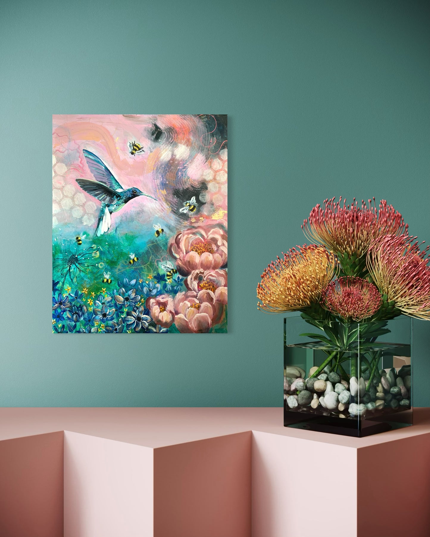 “Hum of Life” Original on Canvas