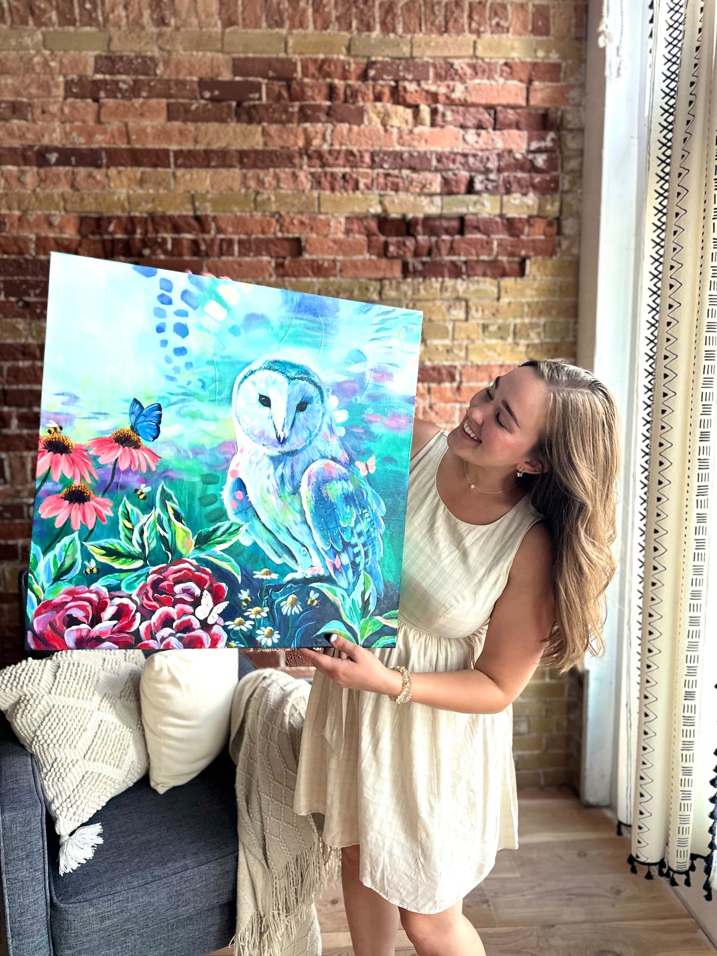 "To See Between Realms" Original on Canvas