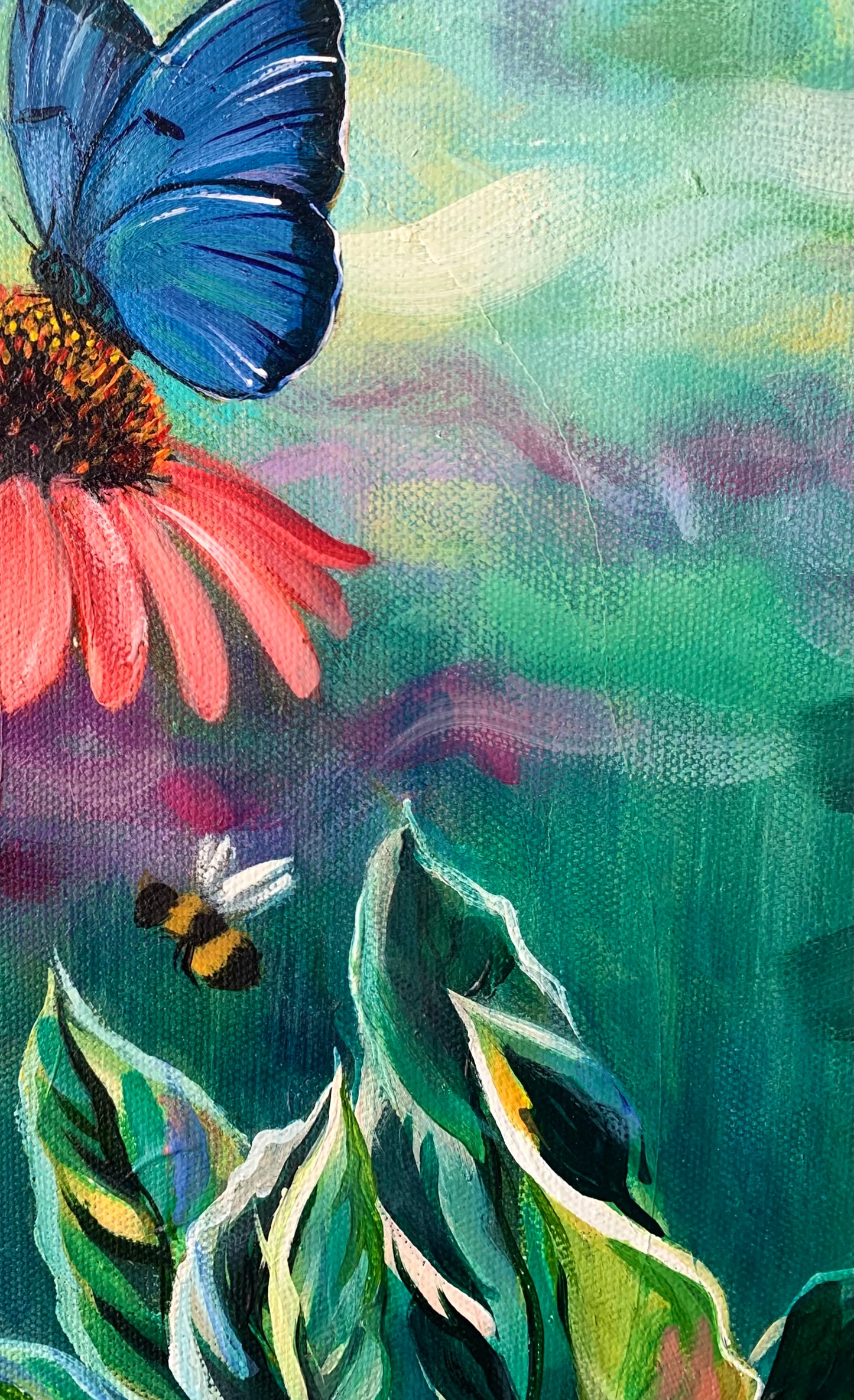 "To See Between Realms" Original on Canvas
