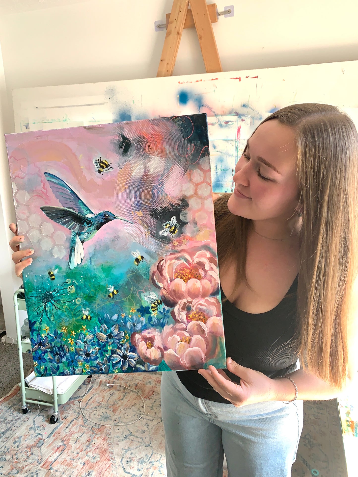 “Hum of Life” Original on Canvas