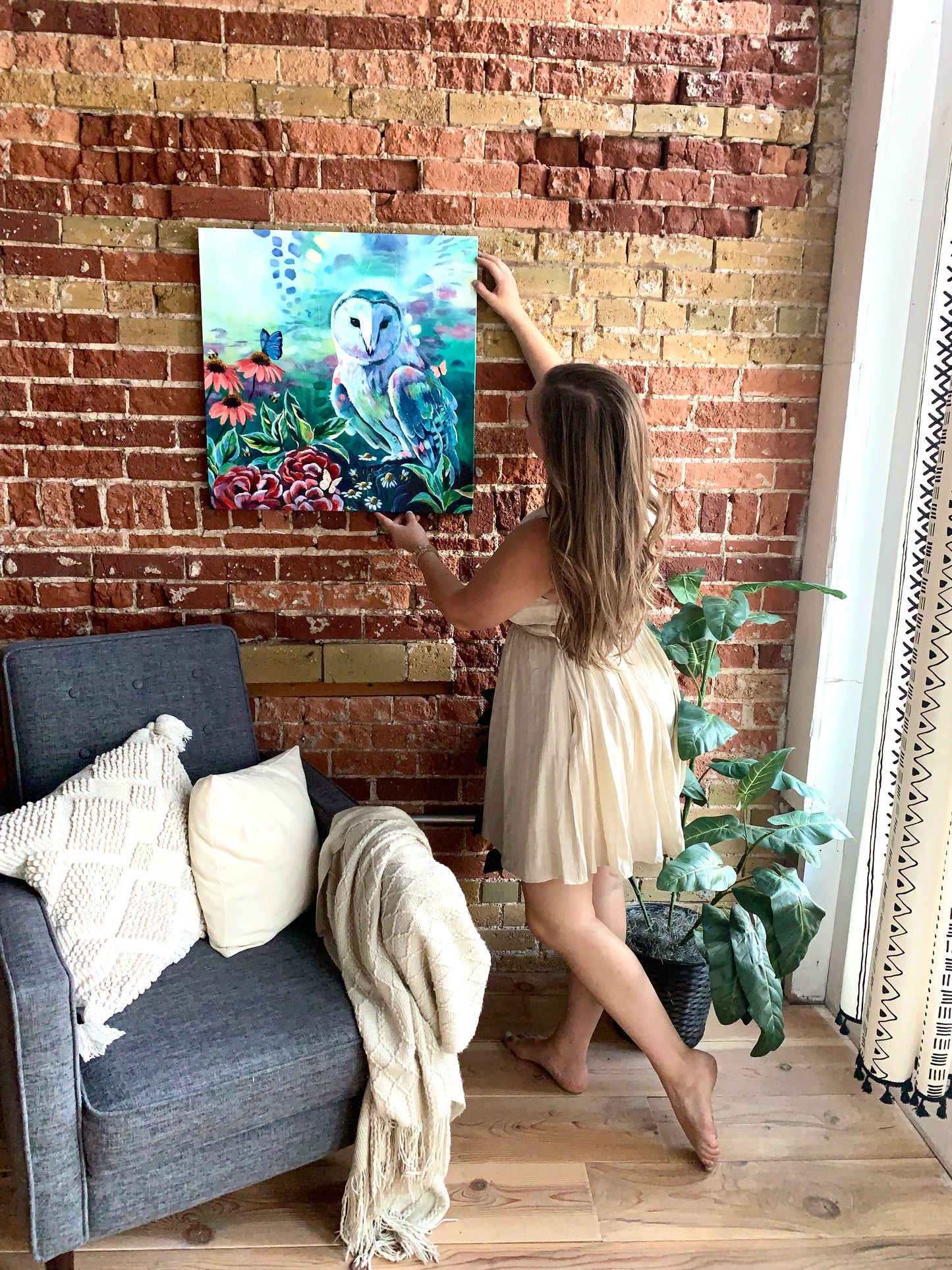"To See Between Realms" Original on Canvas