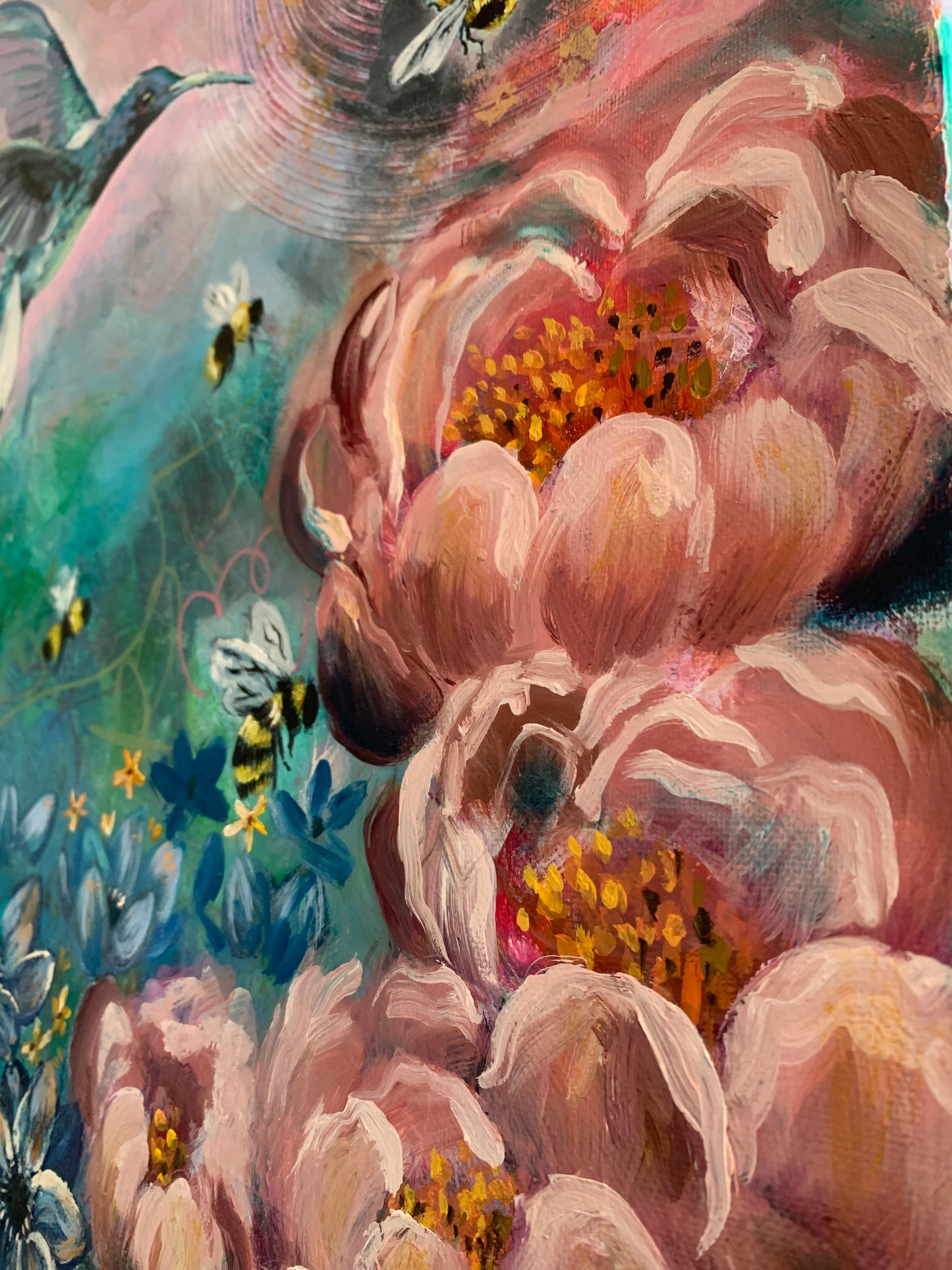 “Hum of Life” Original on Canvas