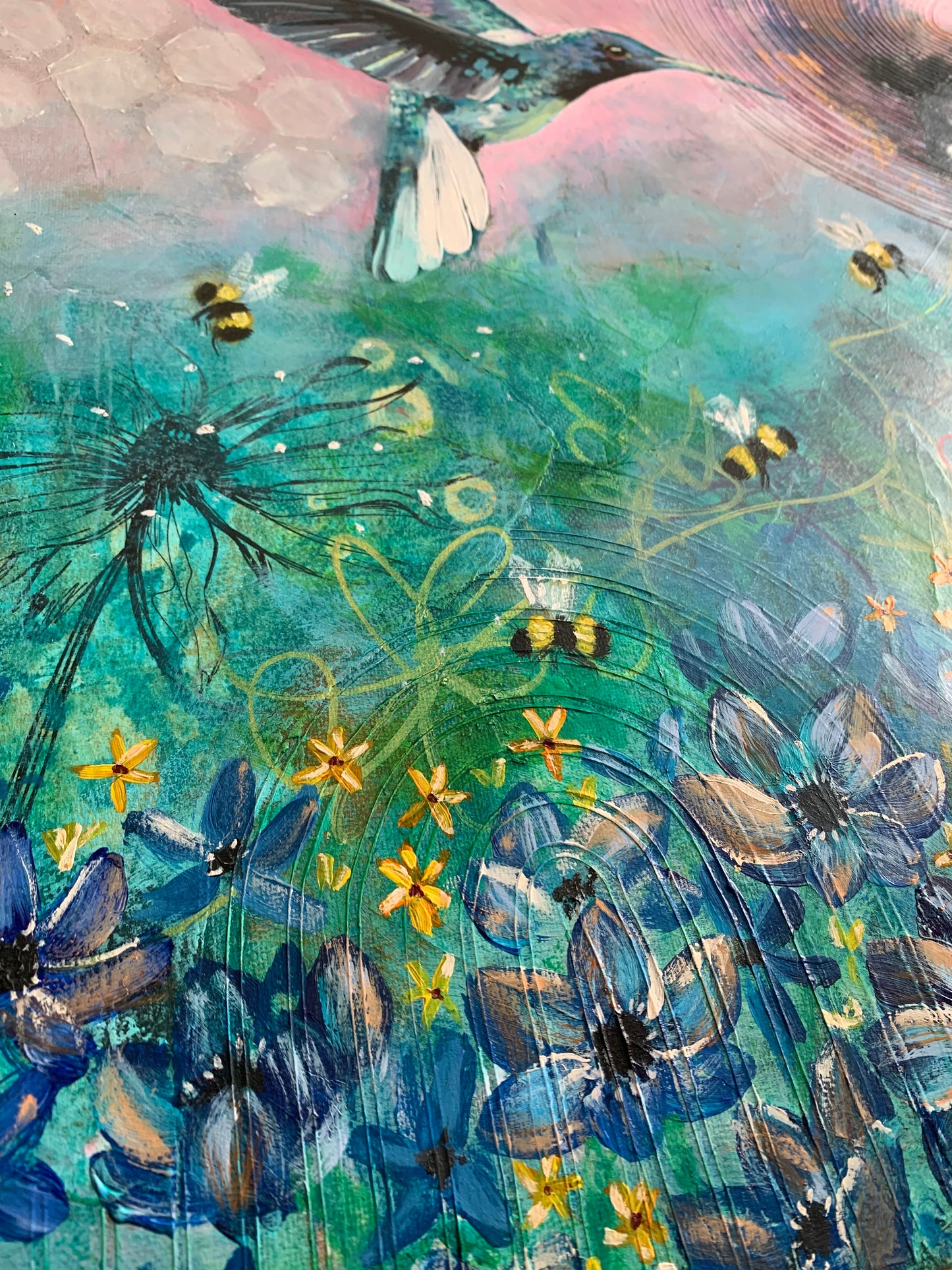 “Hum of Life” Original on Canvas
