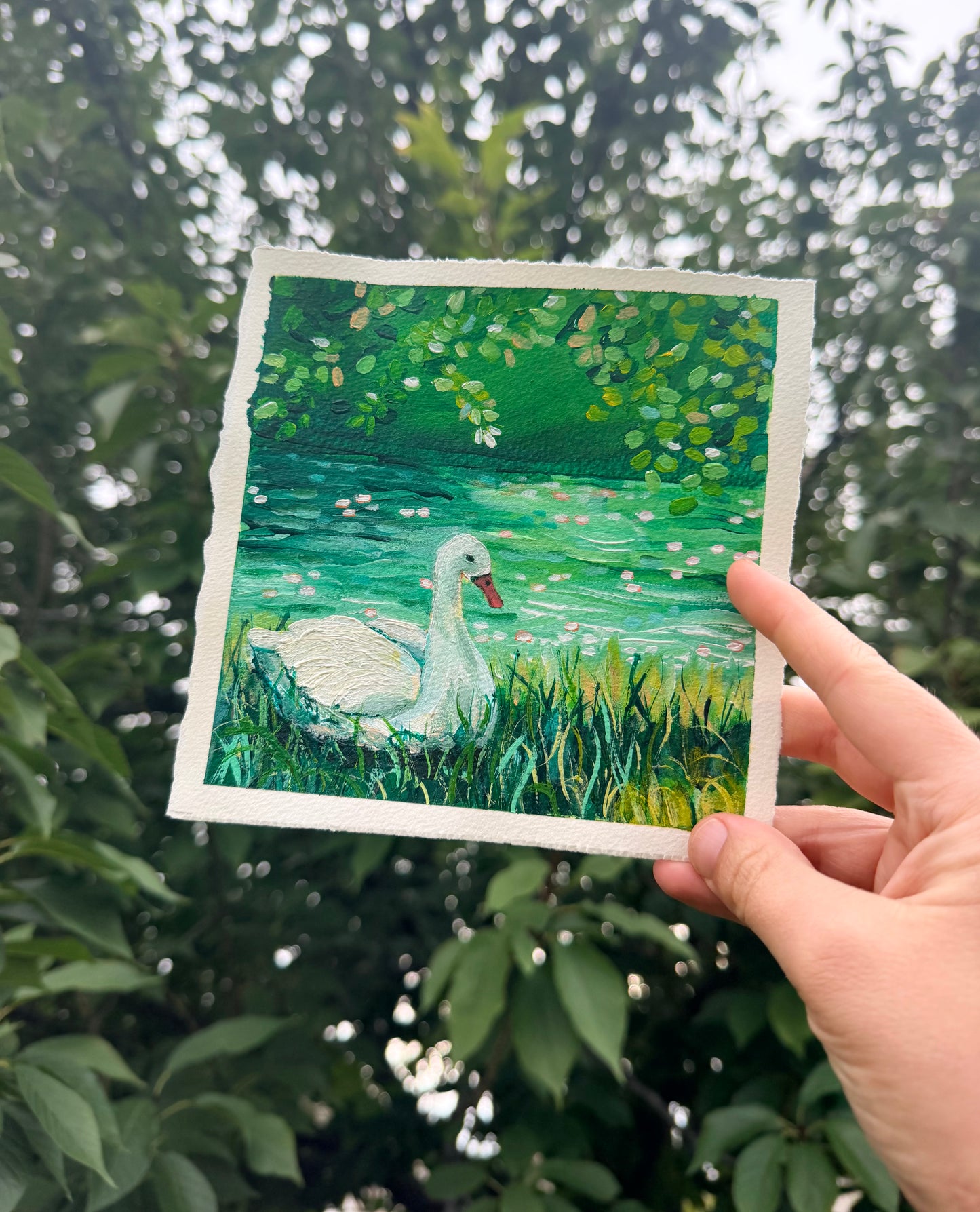 "No Place to Be" Original on Paper - 6x6"