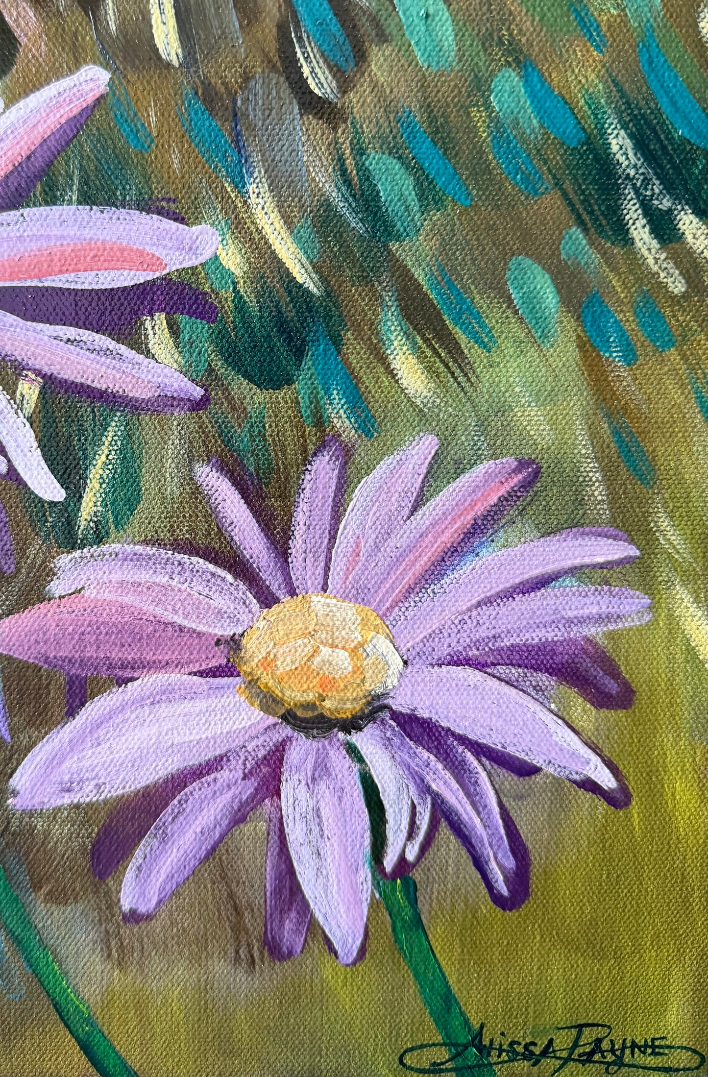 "In the Meadow" Original On Canvas