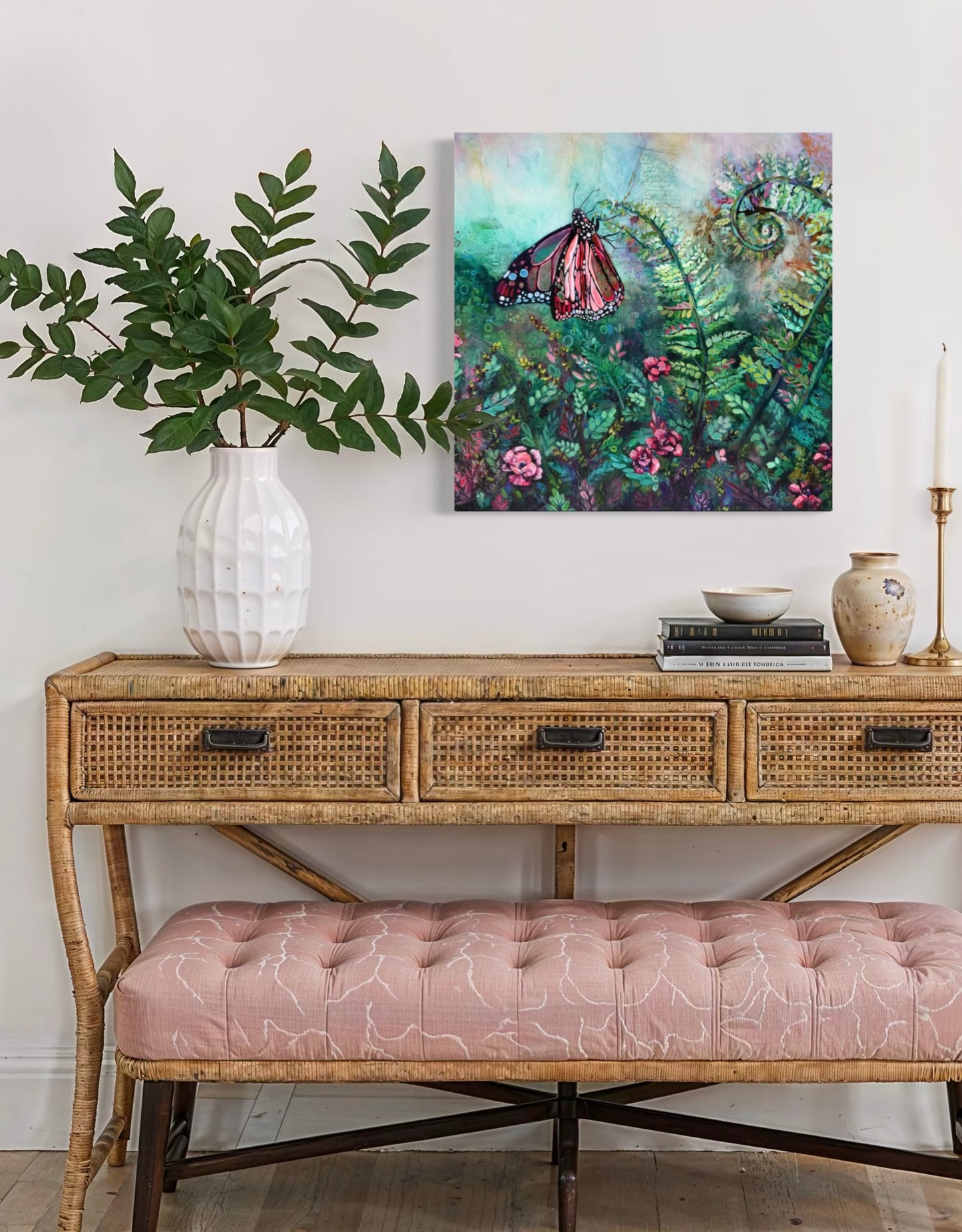 "The Garden Fable" Original on Canvas