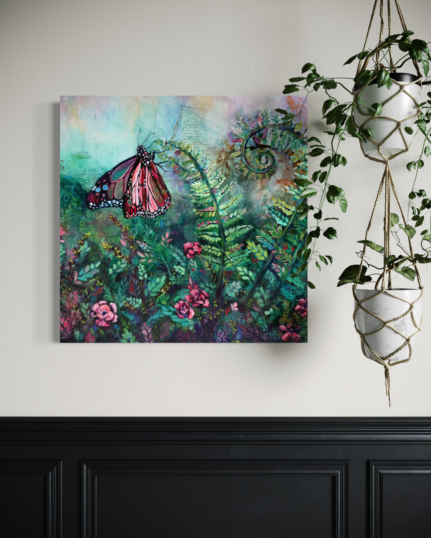 "The Garden Fable" Original on Canvas