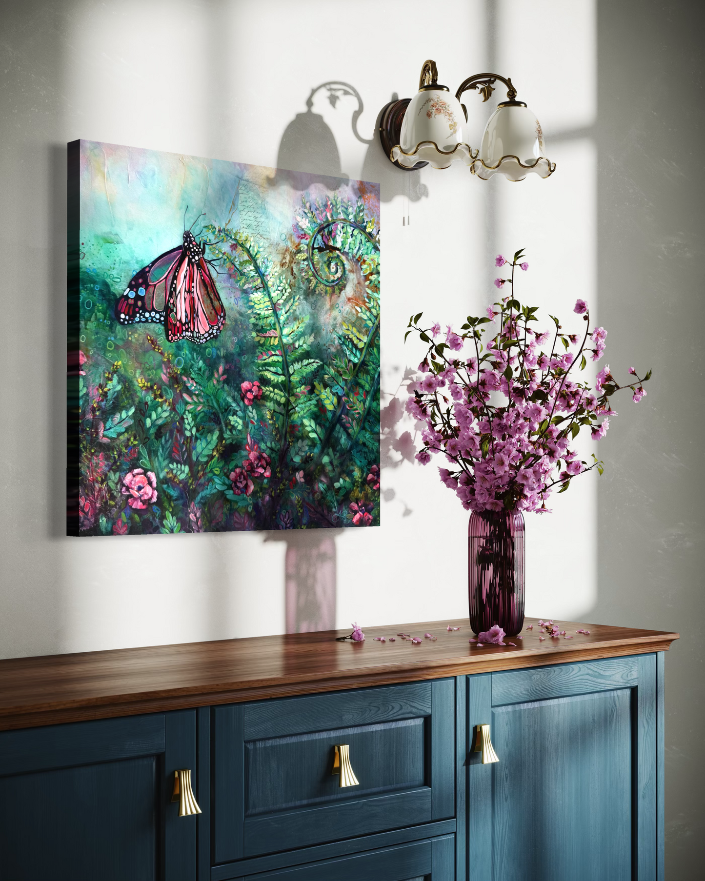 "The Garden Fable" Original on Canvas