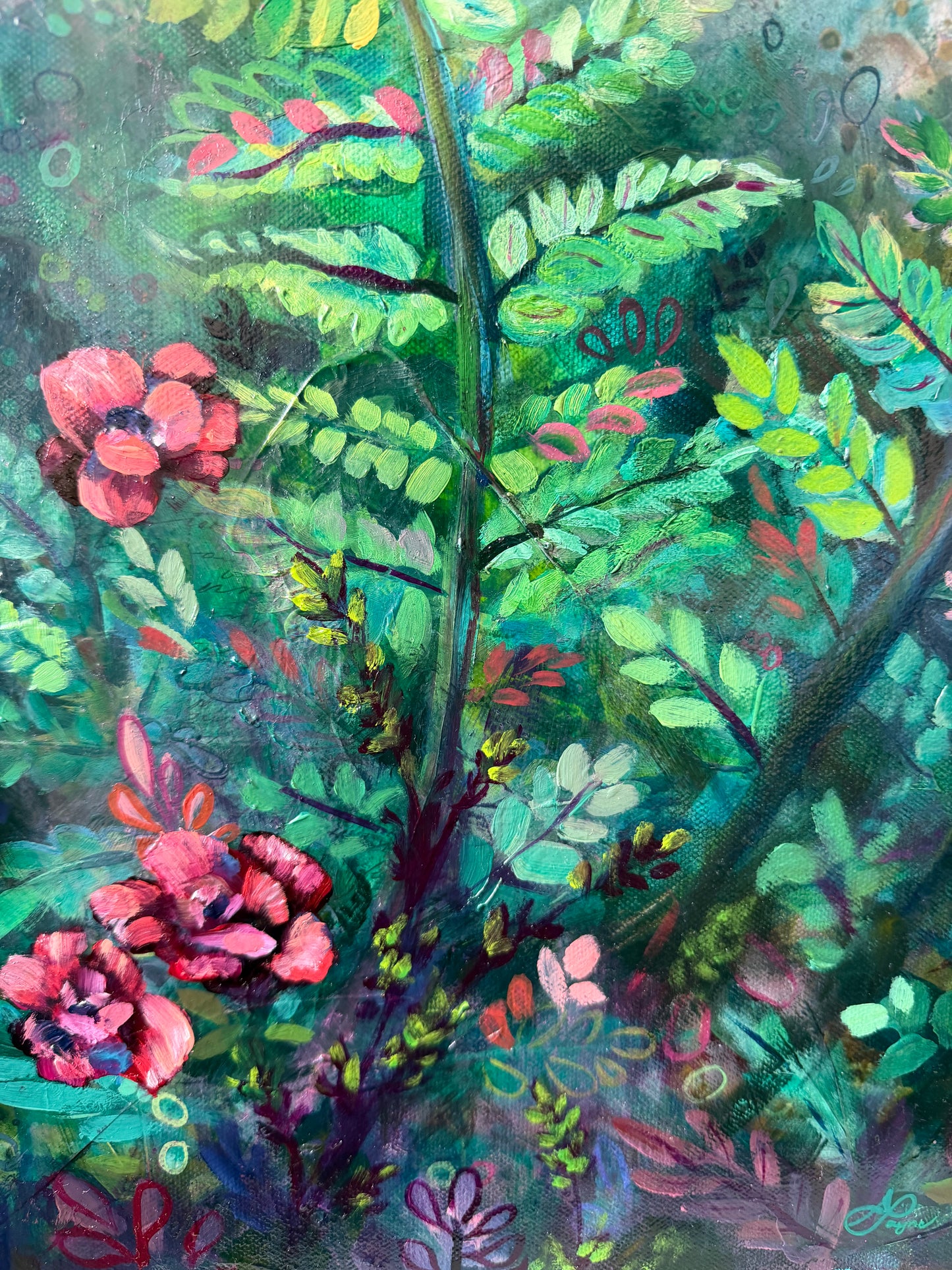"The Garden Fable" Original on Canvas
