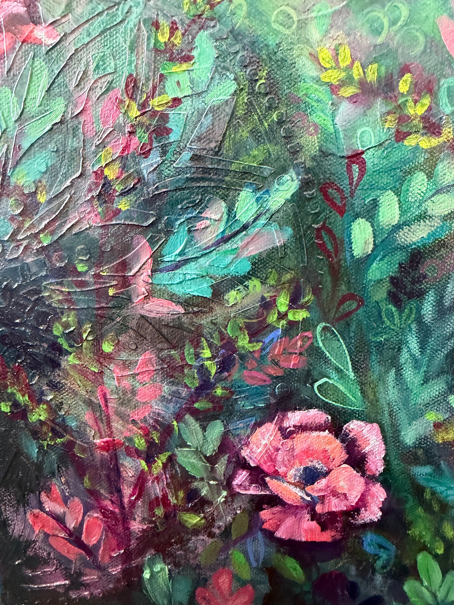 "The Garden Fable" Original on Canvas