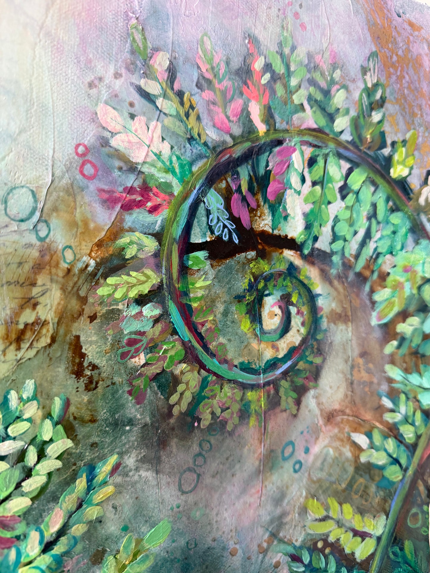 "The Garden Fable" Original on Canvas