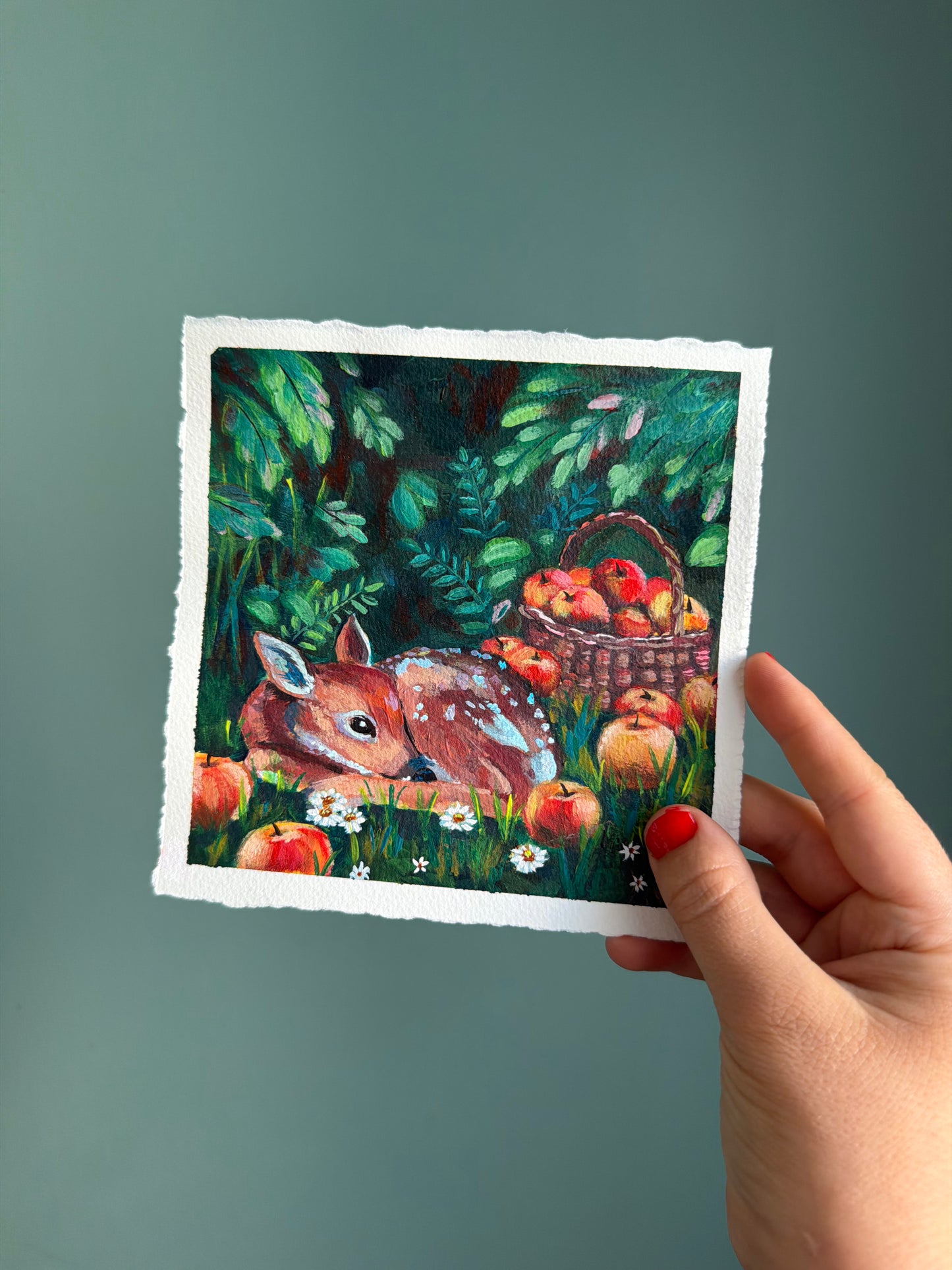 "A Season of Plenty" Original on Paper - 6x6"
