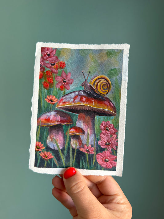 "Tiny Kingdom" Original on Paper - 4.25x6"