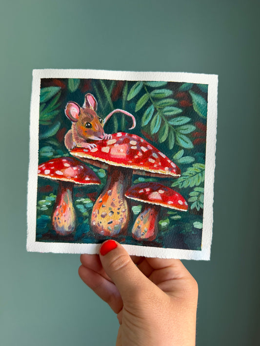 "A Small Kind of Magic" Original on Paper - 6x6"