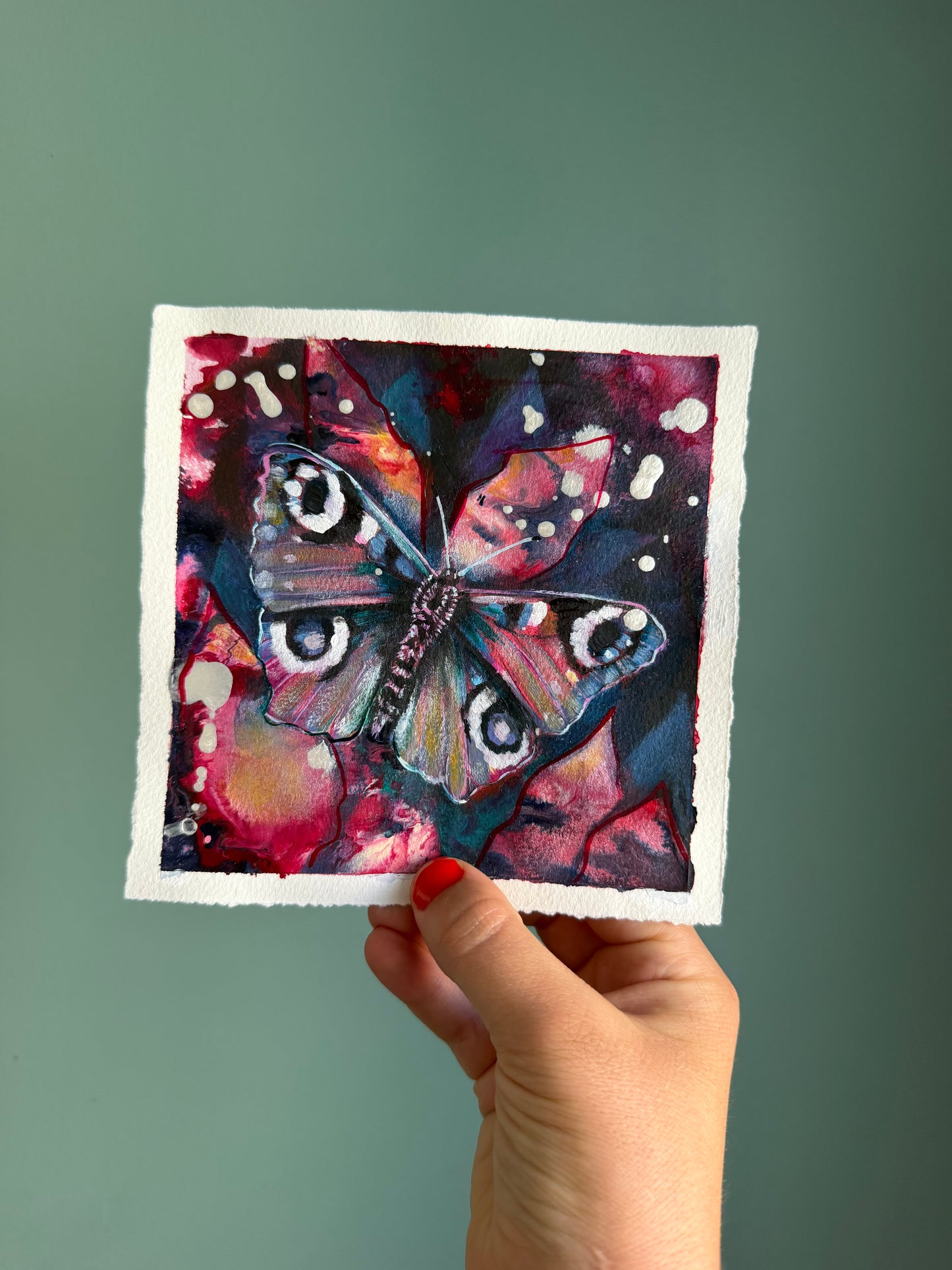"Made to Be Seen" Original on Paper - 6x6"