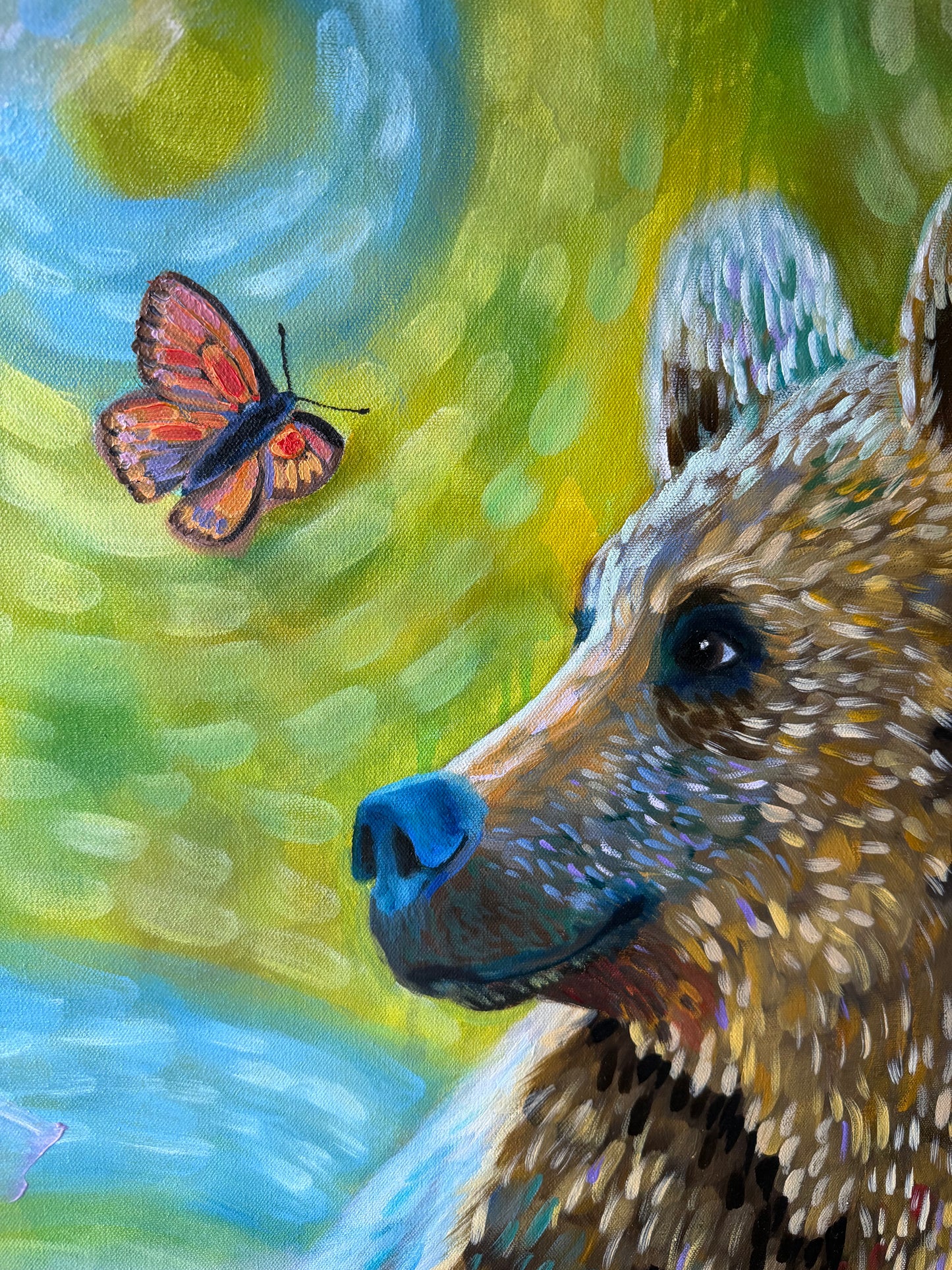 "In the Meadow" Original On Canvas