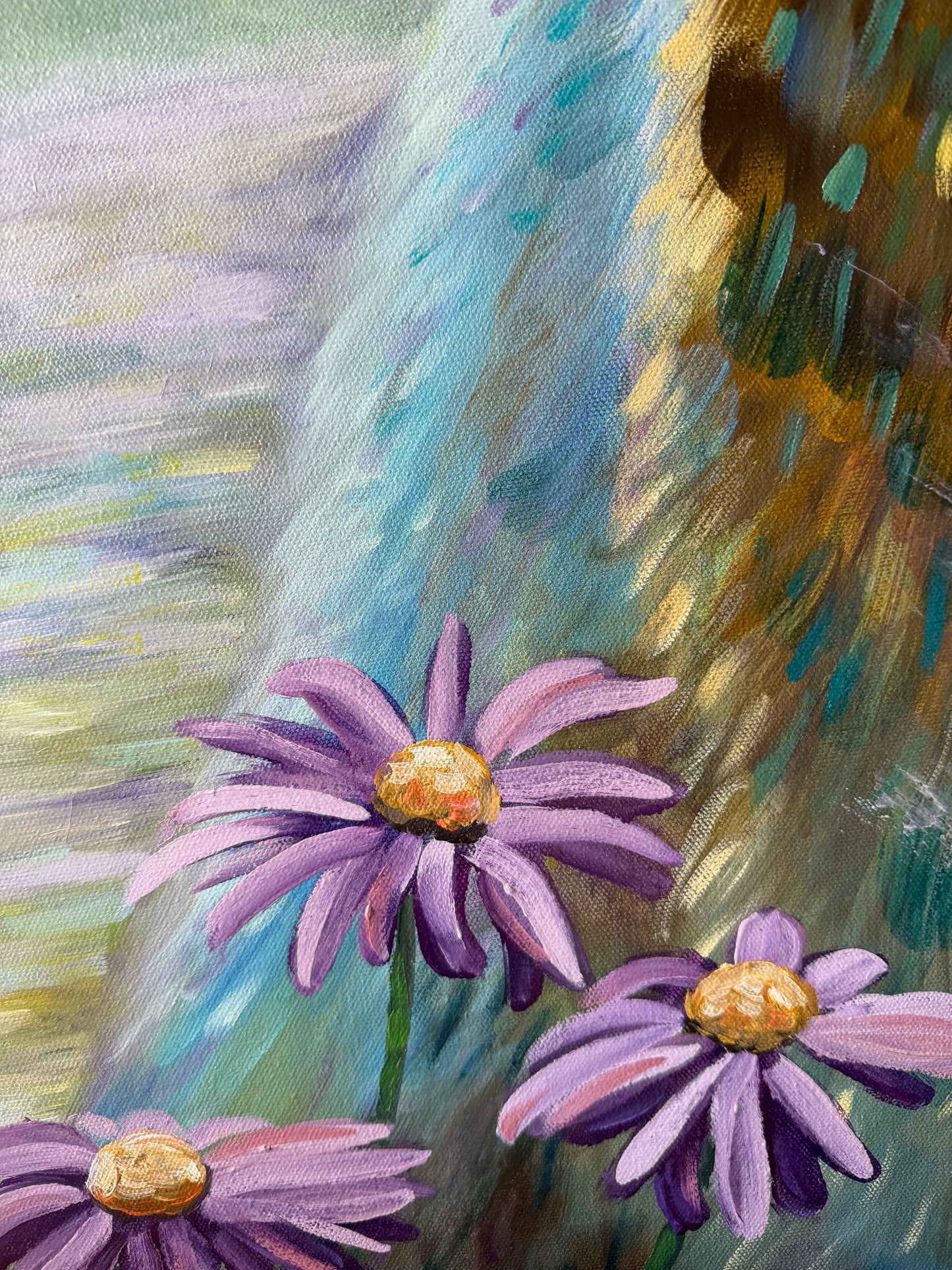 "In the Meadow" Original On Canvas
