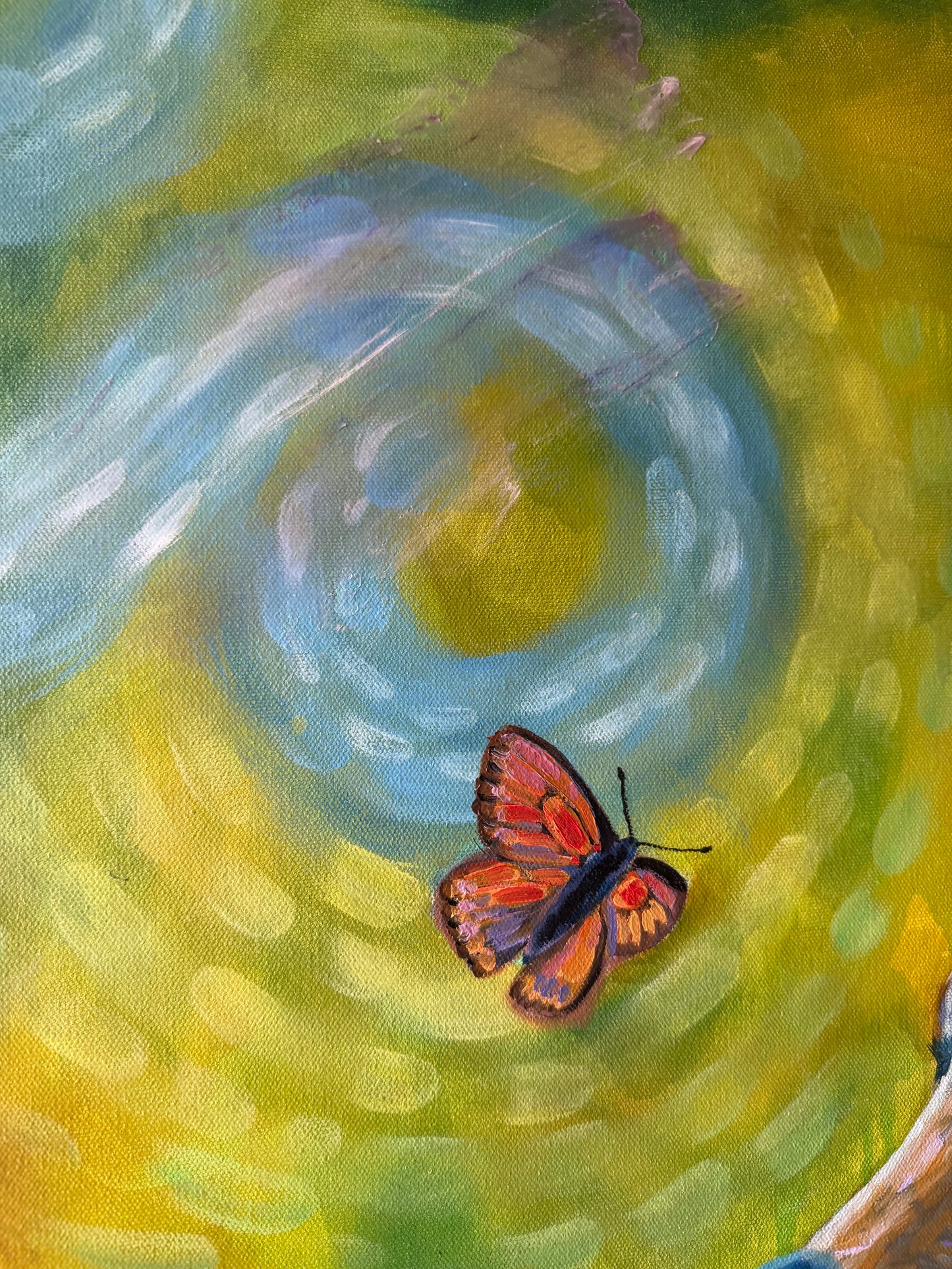 "In the Meadow" Original On Canvas